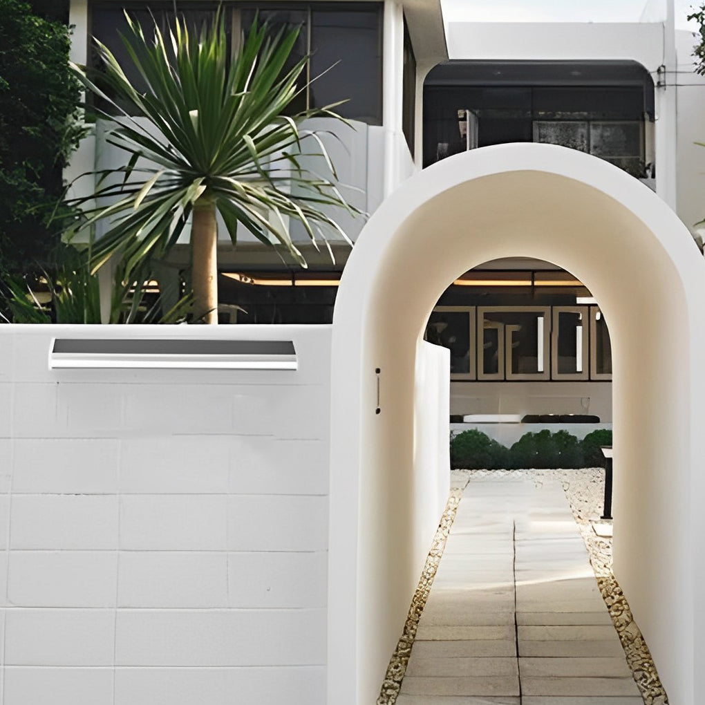 Rectangular Adjustable Waterproof LED Modern Signboard Solar Wall Lamp - Lamp Outdoor