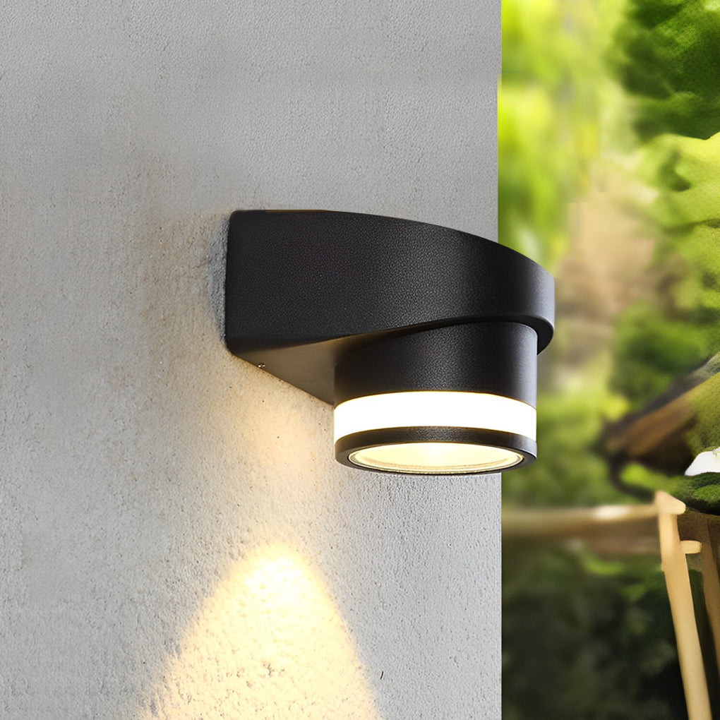 Round Up and Dawn Light LED Waterproof Black Outdoor Wall Washer Lights - Lamp Outdoor