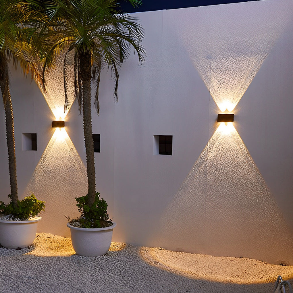 Rectangular Up and Down Light LED Waterproof Modern Wall Washer Lights - Lamp Outdoor