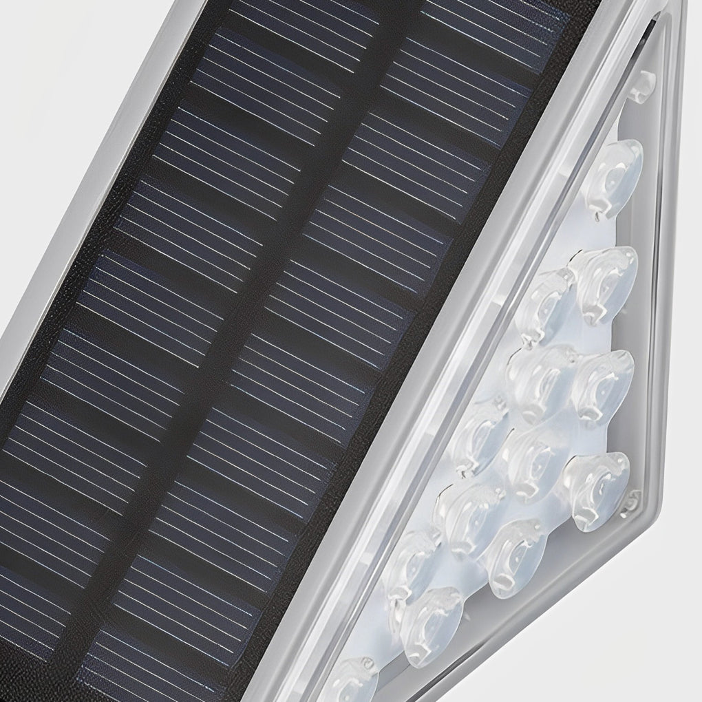 Triangle Automatic Charging Wire-Free Waterproof LED Solar Modern Step-Mounted Lights - Lamp Outdoor