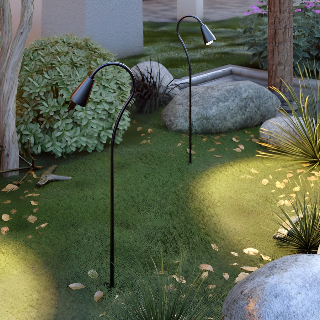Arched Gooseneck Pathway Lights Waterproof LED COB Outdoor Lighting - Lamp Outdoor