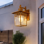 Glass LED Waterproof Retro Outdoor Wall Lamp Wall Sconce Lighting without Bulb - Lamp Outdoor