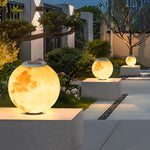 Moon Waterproof LED Modern Solar Post Caps Lights Pillar Light - Lamp Outdoor