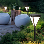 Sleek Solar LED 2.6W Pathway Post Light Outdoor Waterproof Lighting - Lamp Outdoor