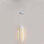Doria Modern LED Pendant Light Black/White Metal Living Room - Lamp Outdoor