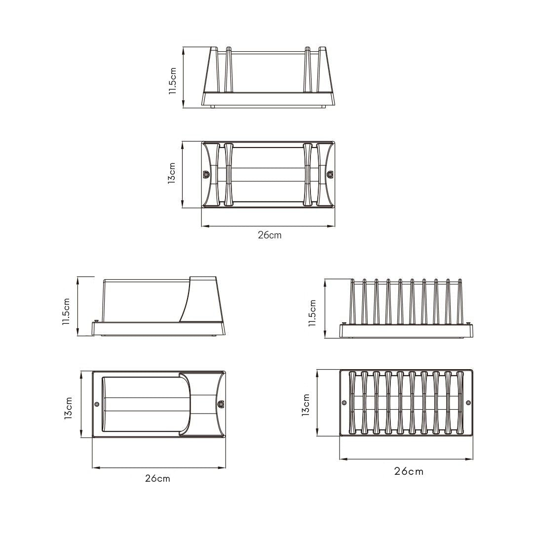 Laurce Ambient Nordic Aluminum Outdoor Wall Sconce