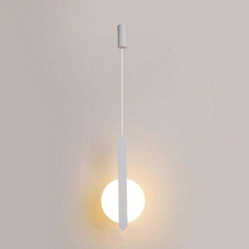 Doria Modern LED Pendant Light Black/White Metal Living Room - Lamp Outdoor