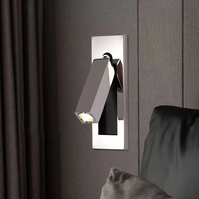 Arisha Modern Rotatable Bedside Sconce, Cylindrical/Square - Lamp Outdoor