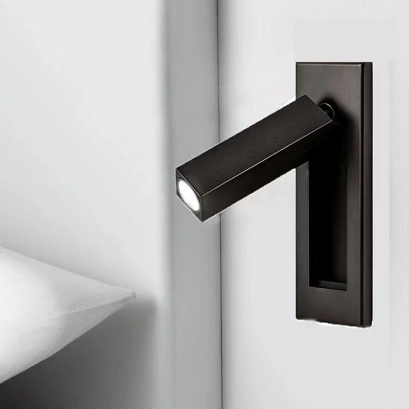 Arisha Modern Rotatable Bedside Sconce, Cylindrical/Square - Lamp Outdoor