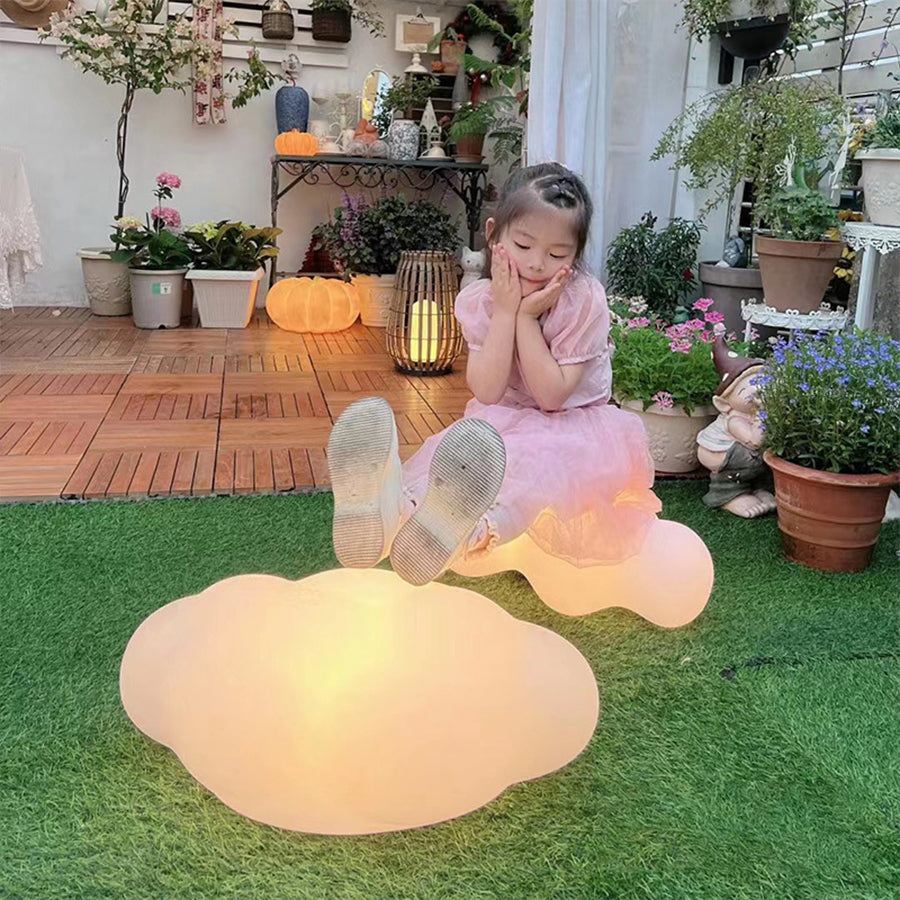 LED Cloud Landscape Lighting Waterproof PE Lawn Decorative Stool - Lamp Outdoor