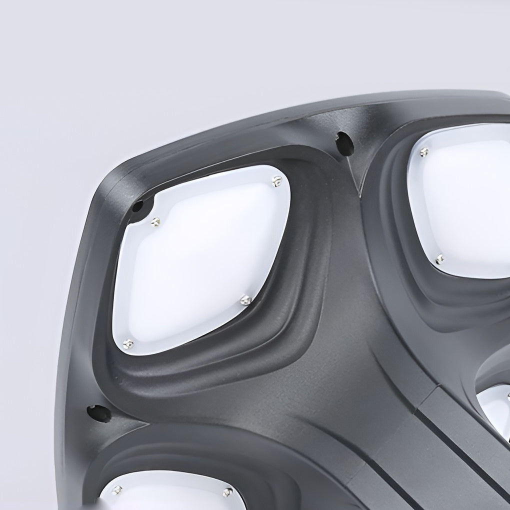 4-Light Square Waterproof LED Outdoor Path Lights - Solar & Hardwired Options - Lamp Outdoor