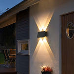 Waterproof LED Up and Down Lights Solar Wall Lamp Wall Washer Lights - Lamp Outdoor