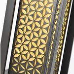 Floral Pattern LED Lawn Lamp Unique Modern Pathway Lights Black - Lamp Outdoor