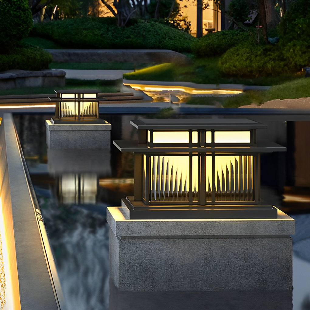 Outdoor IP65 Waterproof LED Modern Solar Post Caps Lights Pillar Light - Lamp Outdoor