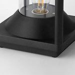 Square Minimalist Waterproof LED Black Modern Solar Fence Post Lights - Lamp Outdoor