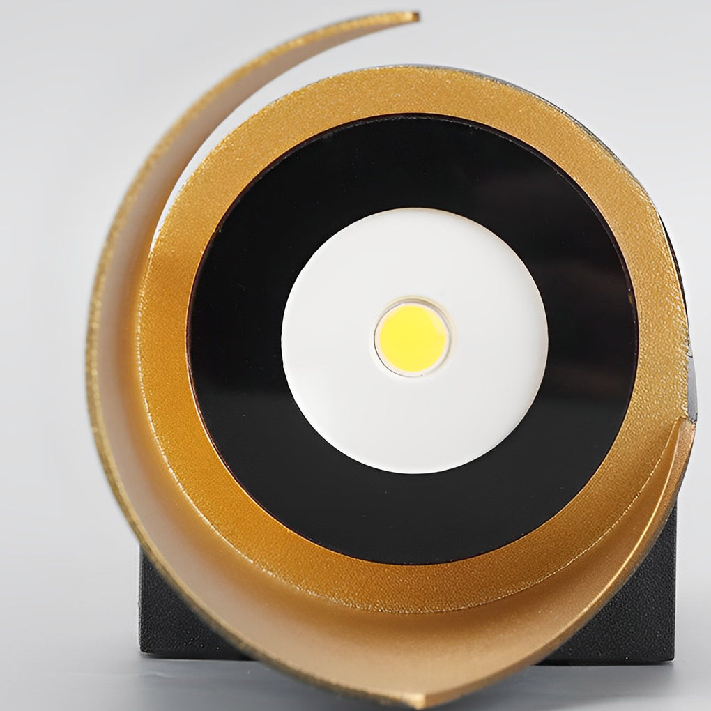 Spiral Exterior Up and Down Wall Lights Outdoor Wall Mounted Light with Gold Interior - Lamp Outdoor