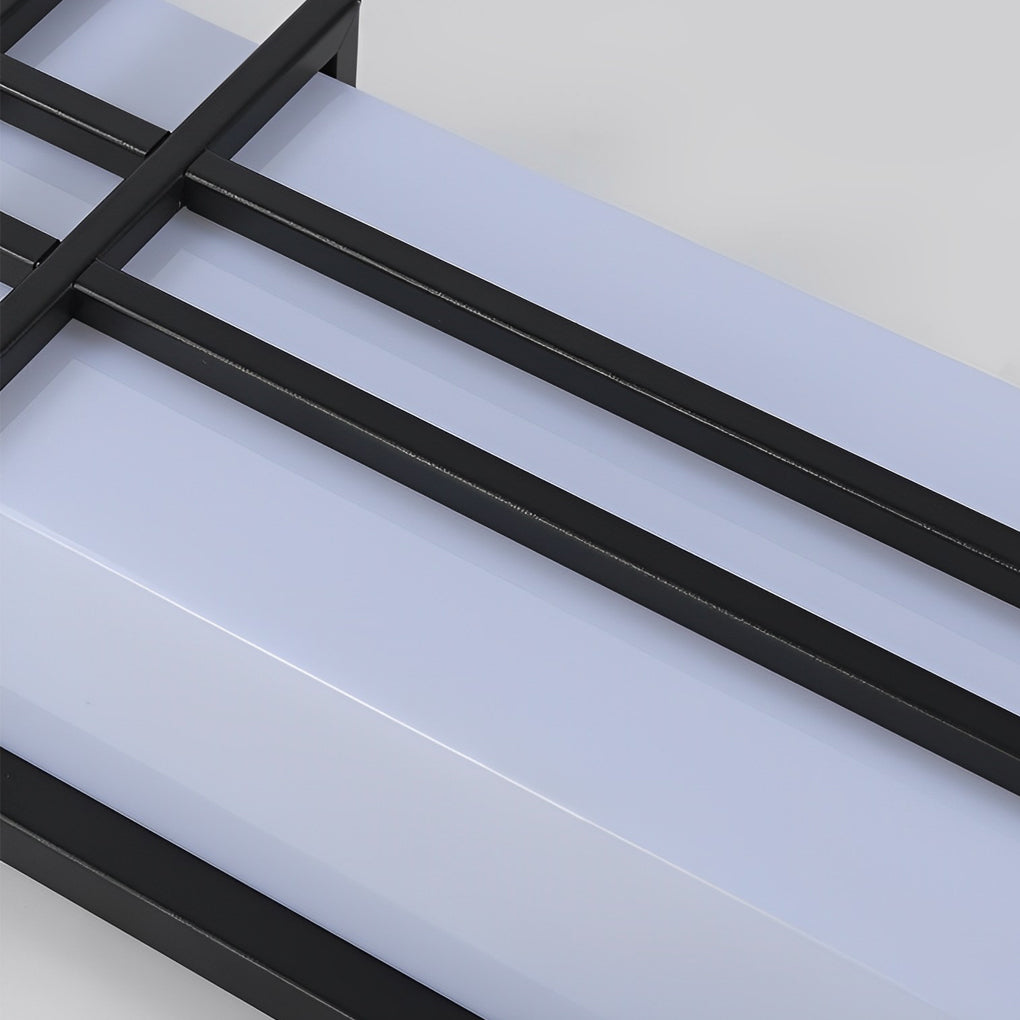 Retro Rectangular Waterproof LED Black Traditional Outdoor Wall Lamp - Lamp Outdoor