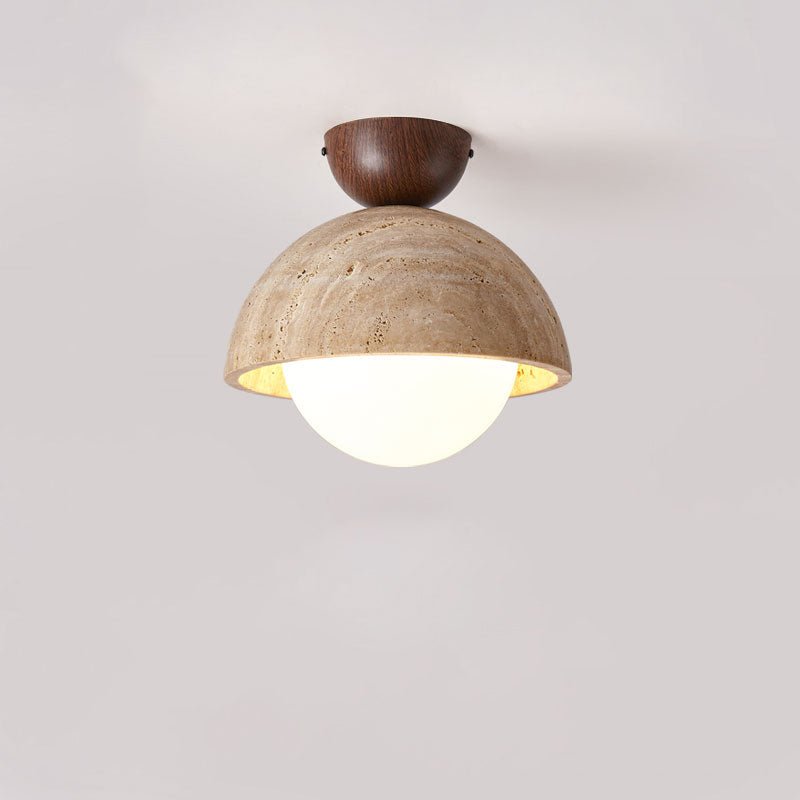 Solana Travertine Ceiling Light - Lamp Outdoor