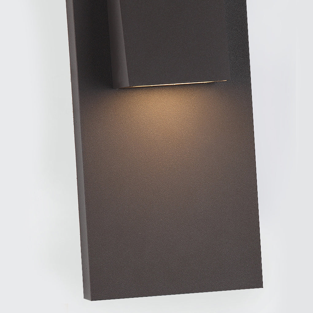 Rectangle Waterproof LED Black Modern Outdoor Wall Lamp Wall Light Fixture - Lamp Outdoor