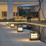 Square LED Waterproof Modern Solar Deck Post Lights Pillar Light Post Caps Lights - Lamp Outdoor