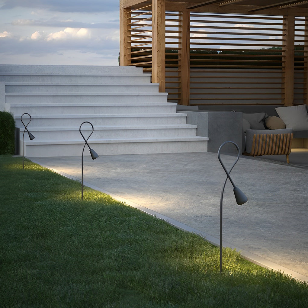 Arched Gooseneck Pathway Lights Waterproof LED COB Outdoor Lighting - Lamp Outdoor