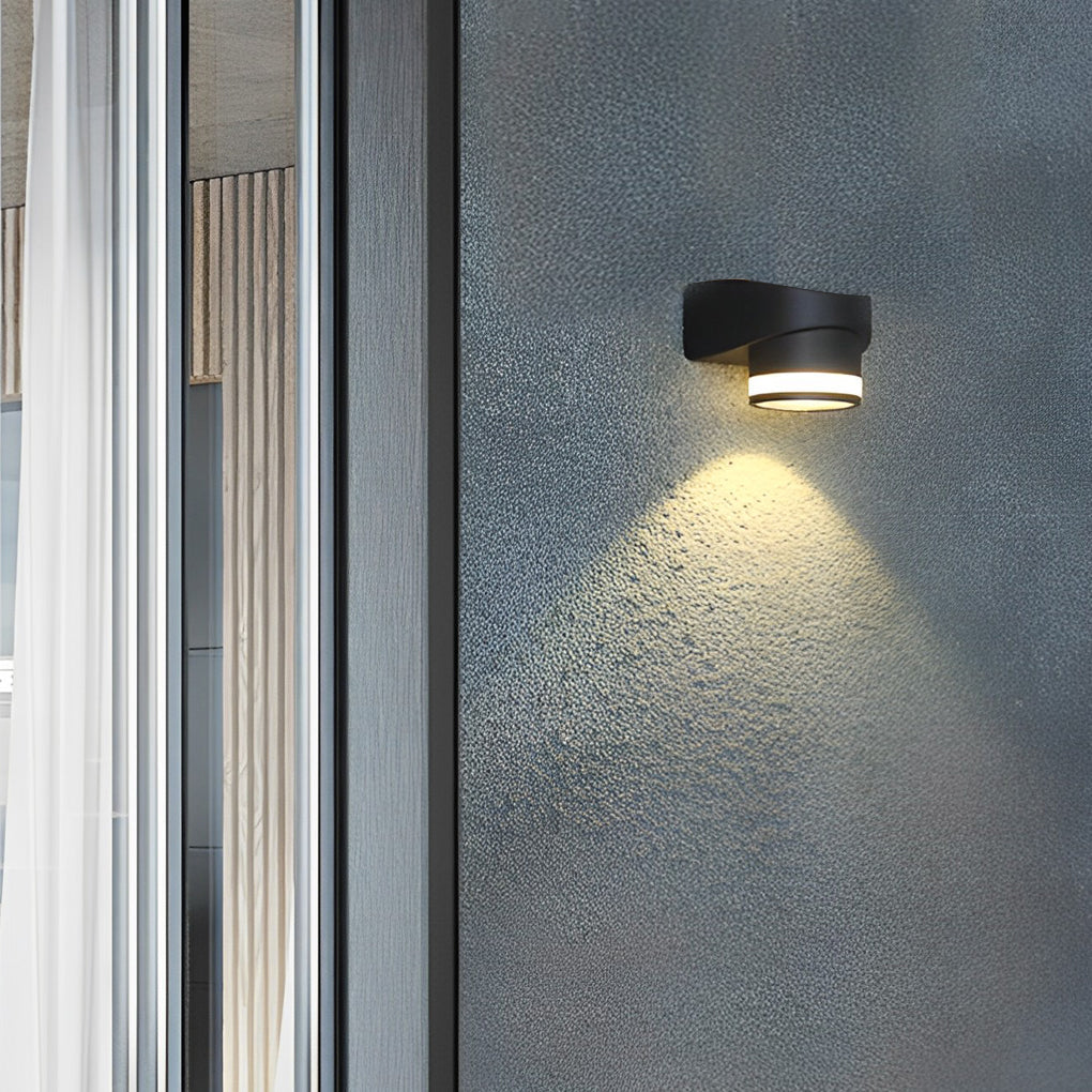 Round Up and Dawn Light LED Waterproof Black Outdoor Wall Washer Lights - Lamp Outdoor