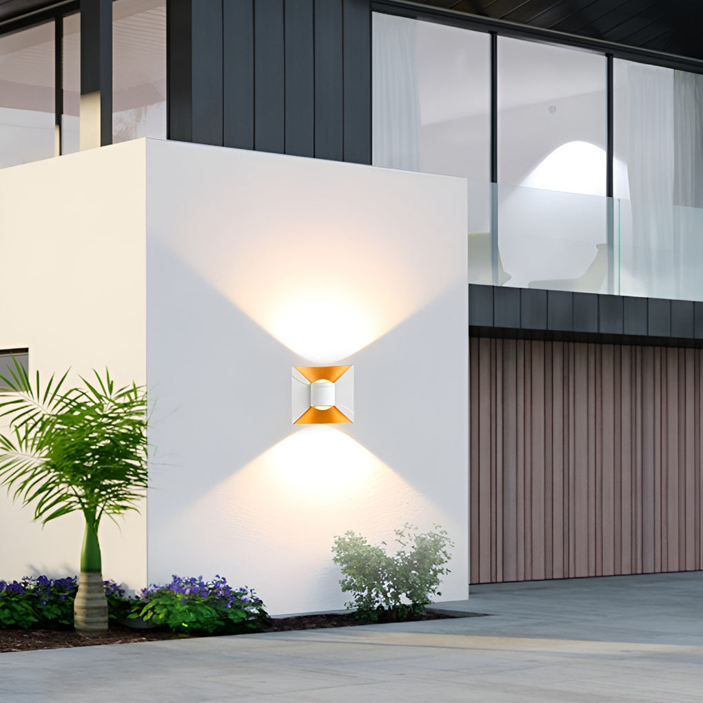 Square Up and Down Lights 6W LED Waterproof Modern Outdoor Sconces - Lamp Outdoor