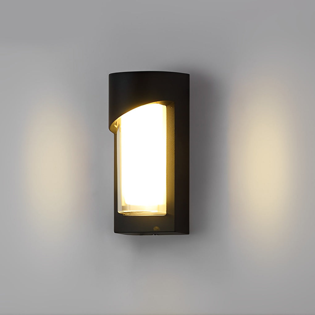 Creative Waterproof LED Black Modern Outdoor Wall Lamp Exterior Lights - Lamp Outdoor