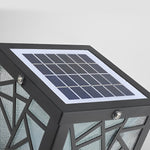 Modern Solar LED Path Lights Black Waterproof Outdoor Lawn Bollard Lights - Lamp Outdoor