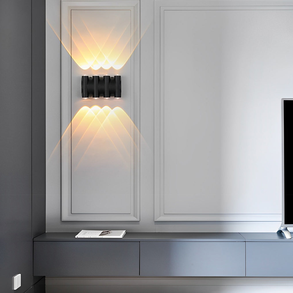 Up and Down Light LED Waterproof Black Modern Wall Washer Light Wall Lamp - Lamp Outdoor