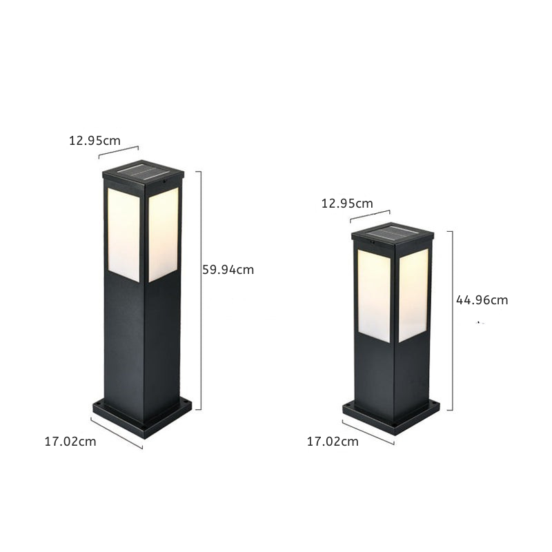 Victori Remote-Controlled Industrial Iron Outdoor Bollard Light