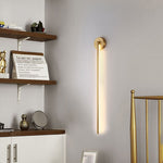 Fauro Modern Linear Metal&Silica Gel Wall Mount Lamps, Gold - Lamp Outdoor