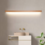 Muto Linear Mirror Wooden Front Vanity Wall Lamp - Lamp Outdoor