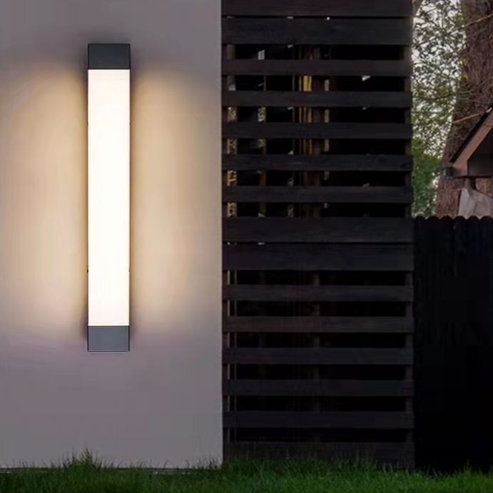 Ray Minimalist Linear Metal Outdoor Wall Lamp - Lamp Outdoor