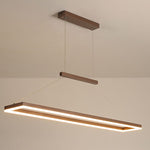 Gloen Modern Rectangular Hanging Pendant Light, Gold/Coffee - Lamp Outdoor