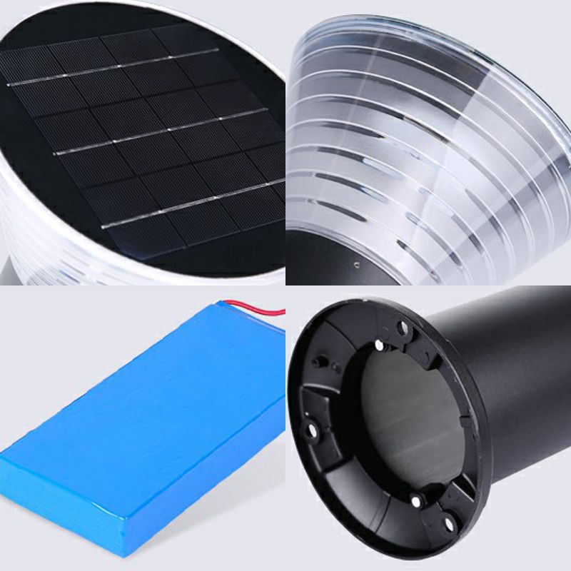 Ray Modern Metal Conical Solar Outdoor Bollard Light - Lamp Outdoor