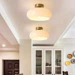 Charlotte Glass Flush Mount Ceiling Light - Lamp Outdoor