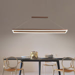 Gloen Modern Rectangular Hanging Pendant Light, Gold/Coffee - Lamp Outdoor