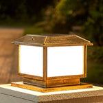 Ray Vintage Rectangle Metal Outdoor Solar Lamps Bronze - Lamp Outdoor