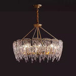 Cathaa Postmodern Luxury Rectangular Icicle Glass Crystal Chandelier - Lamp Outdoor