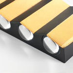 Black & Gold Aluminum LED Outdoor Up Down Wall Light - Lamp Outdoor