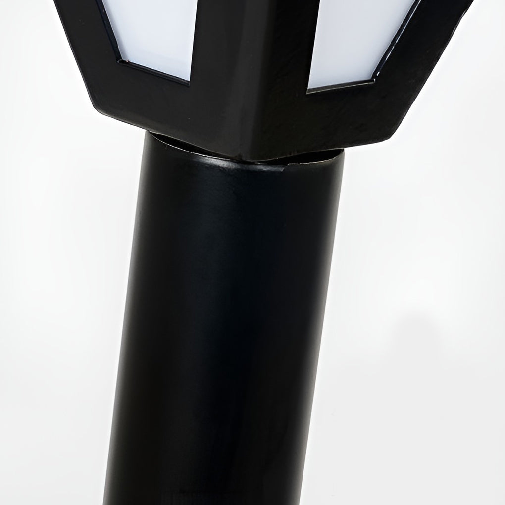Sleek Solar LED 2.6W Pathway Post Light Outdoor Waterproof Lighting - Lamp Outdoor