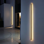 Waterproof Long Linear LED Wall Lamp Outdoor Wall Lights Black Porch Lights - Lamp Outdoor