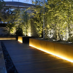 24V Waterproof Recessed Silicone Side-Emitting & Flat LED Strip Lights for Step and Deck Lighting - Lamp Outdoor