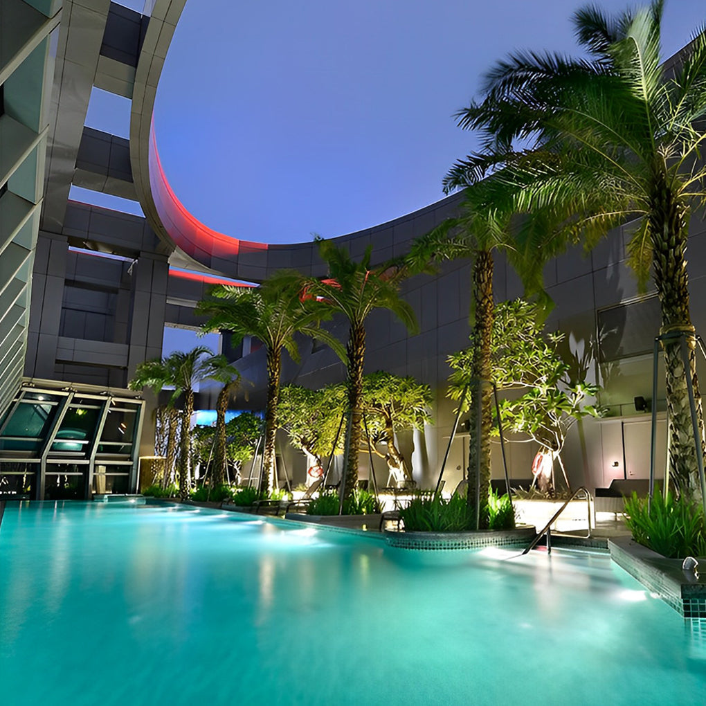 AC12V Modern LED Underwater Pool Lights Chrome Adjustable Spot Light - Lamp Outdoor