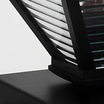 Simple Geometric Shape Waterproof Black Modern Solar Fence Post Lights - Lamp Outdoor