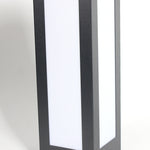 Modern Black Solar Bollard Lights Automatic, Waterproof LED Outdoor Lighting - Lamp Outdoor