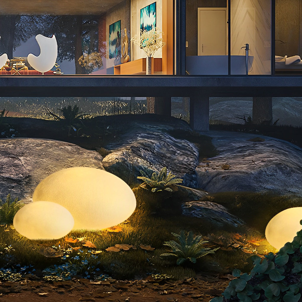 Resin Cobblestone LED Lawn Light Modern Waterproof Outdoor Landscape Lamp - Lamp Outdoor