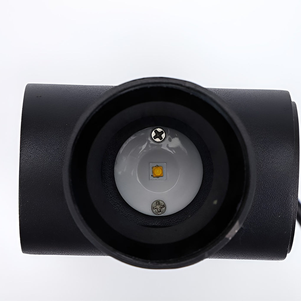 Waterproof LED Up and Down Lights Black Modern Outdoor Wall Sconce Lighting - Lamp Outdoor