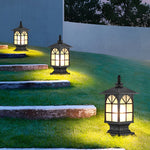 Retro Creative Waterproof Modern Outdoor Fence Post Lights Pillar Lamp - Lamp Outdoor